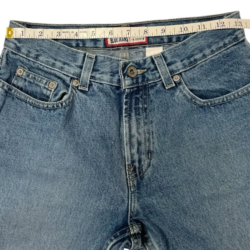 Y2K Bootcut Jeans Size 4 Straight Leg 100% Cotton Vintage Denim Effortless Fit